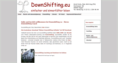 Desktop Screenshot of downshifting.eu
