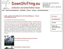 Tablet Screenshot of downshifting.eu